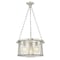 Z-Lite Cape Harbor Pendant, 3-Light, 18 In.W x 10 In.H, Brushed Nickel/Water hammered 7503P18-BN - alternate 4